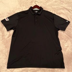 BLACK UNDER ARMOUR HEAT GEAR LOOSE MEN'S GOLF SHIRT XL